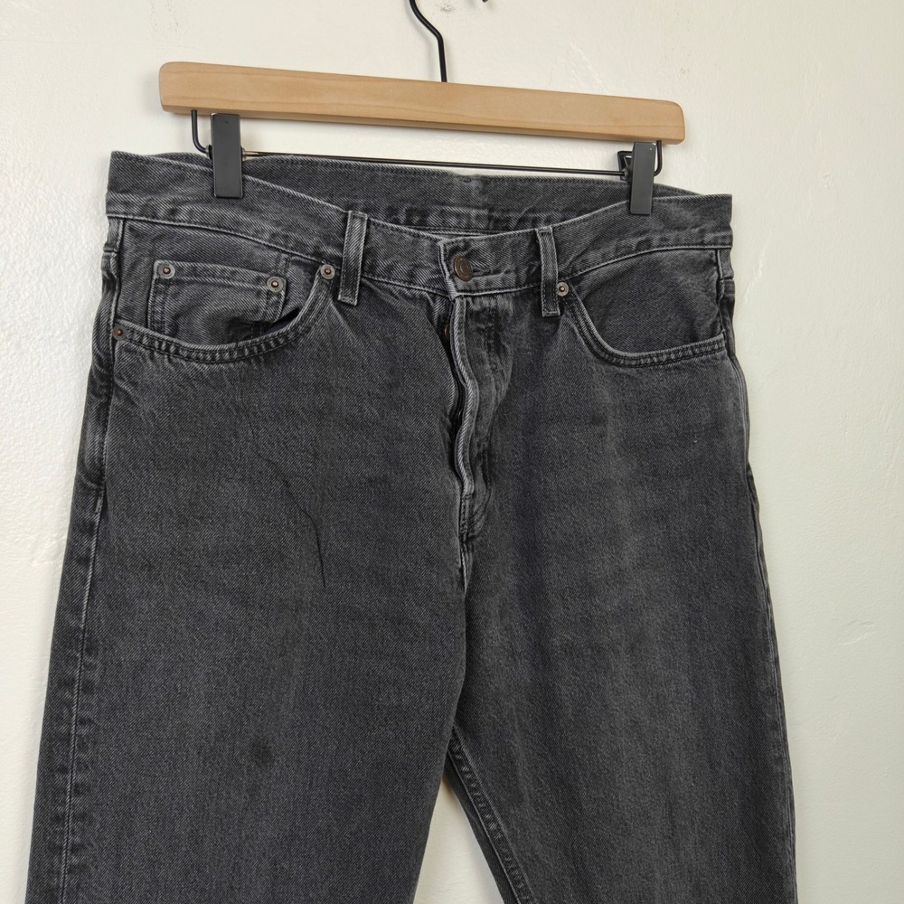 COS Mens Pillar Jeans 32x32 Charcoal Grey Denim Straight Leg Minimalist Normcore - Picture 4 of 11